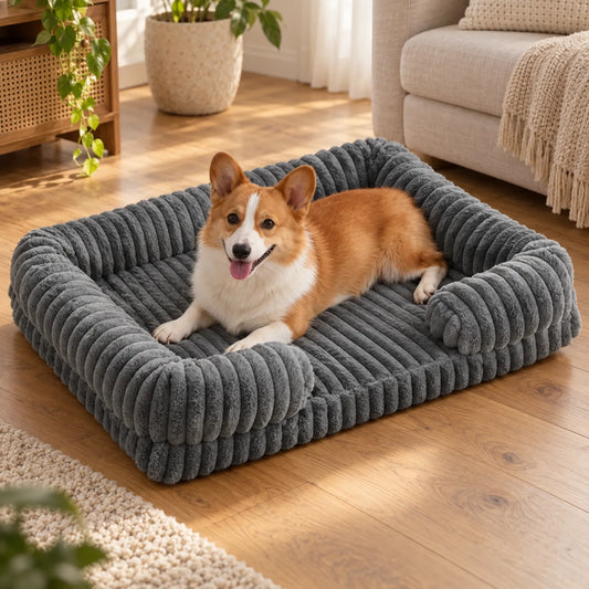 Orthopädisches Hundebett Mit Erhöhtem Rand