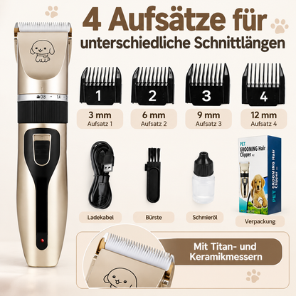 Oskar | Tundose für Hunde für schmerzfreie Pflege und mehrere Aufsätze