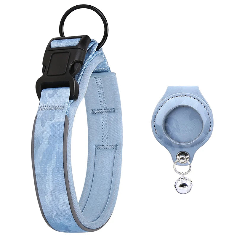 Reflektierendes AirTag Hundehalsband mit weichem Futter | Elvar