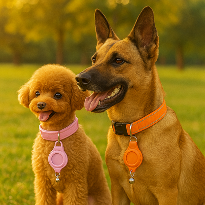 Reflektierendes AirTag Hundehalsband mit weichem Futter | Elvar