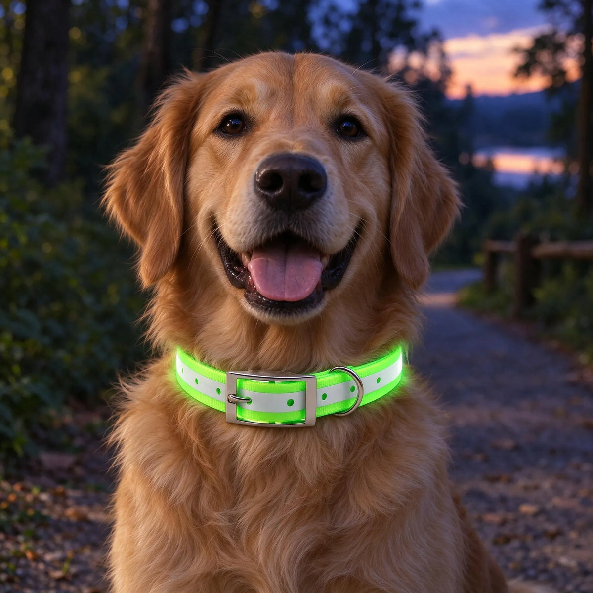 Reflektierendes Hundehalsband Mit D-Ring