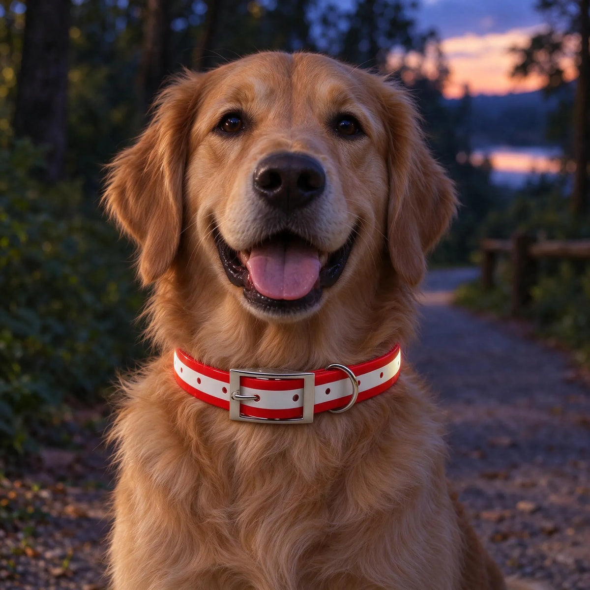 Reflektierendes Hundehalsband Mit D-Ring