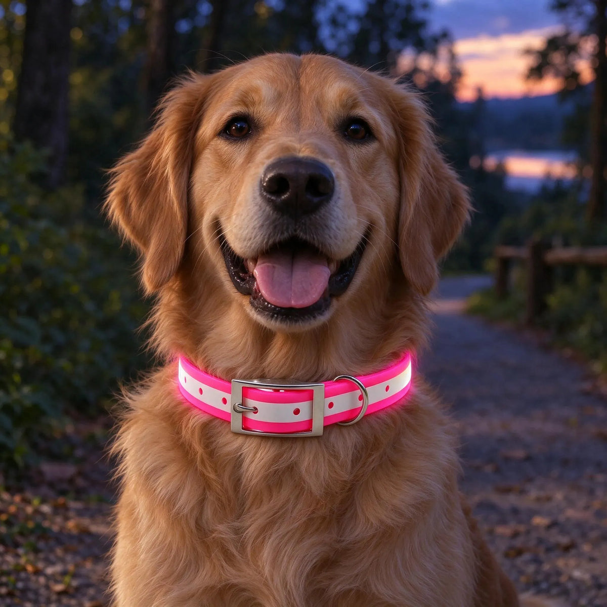 Reflektierendes Hundehalsband Mit D-Ring