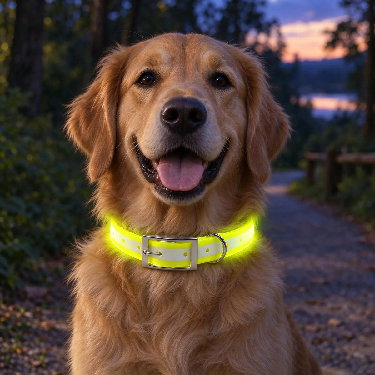 Reflektierendes Hundehalsband Mit D-Ring