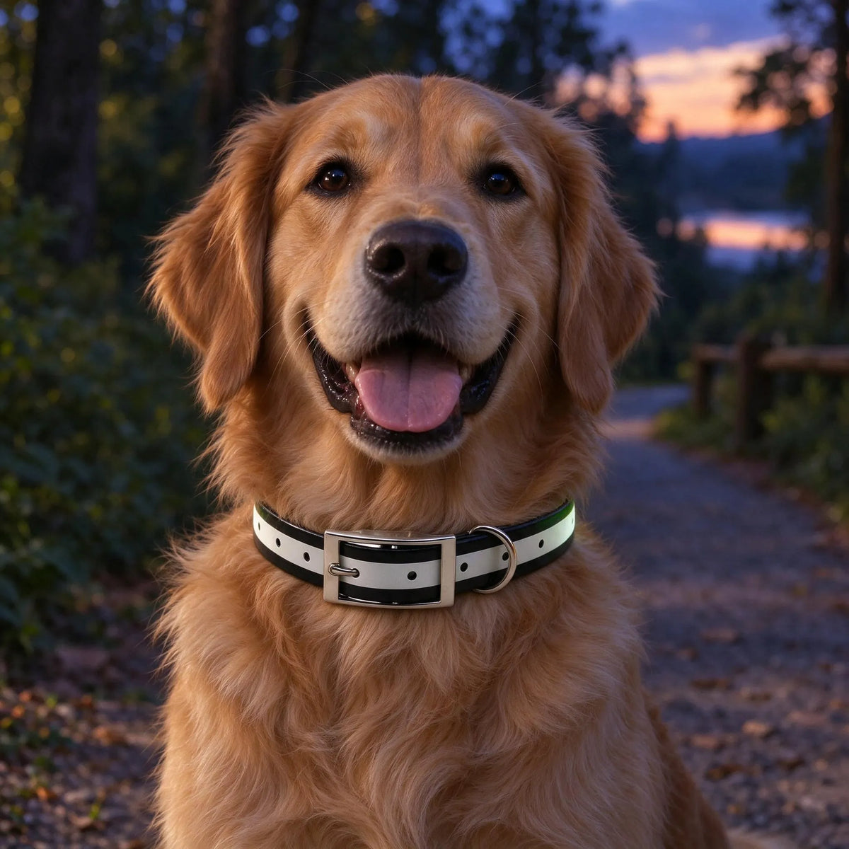 Reflektierendes Hundehalsband Mit D-Ring