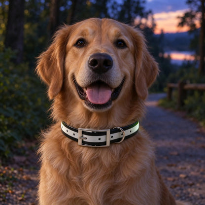 Reflektierendes Hundehalsband Mit D-Ring