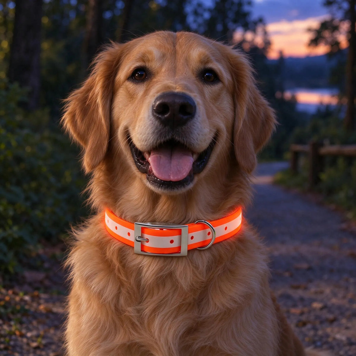 Reflektierendes Hundehalsband Mit D-Ring