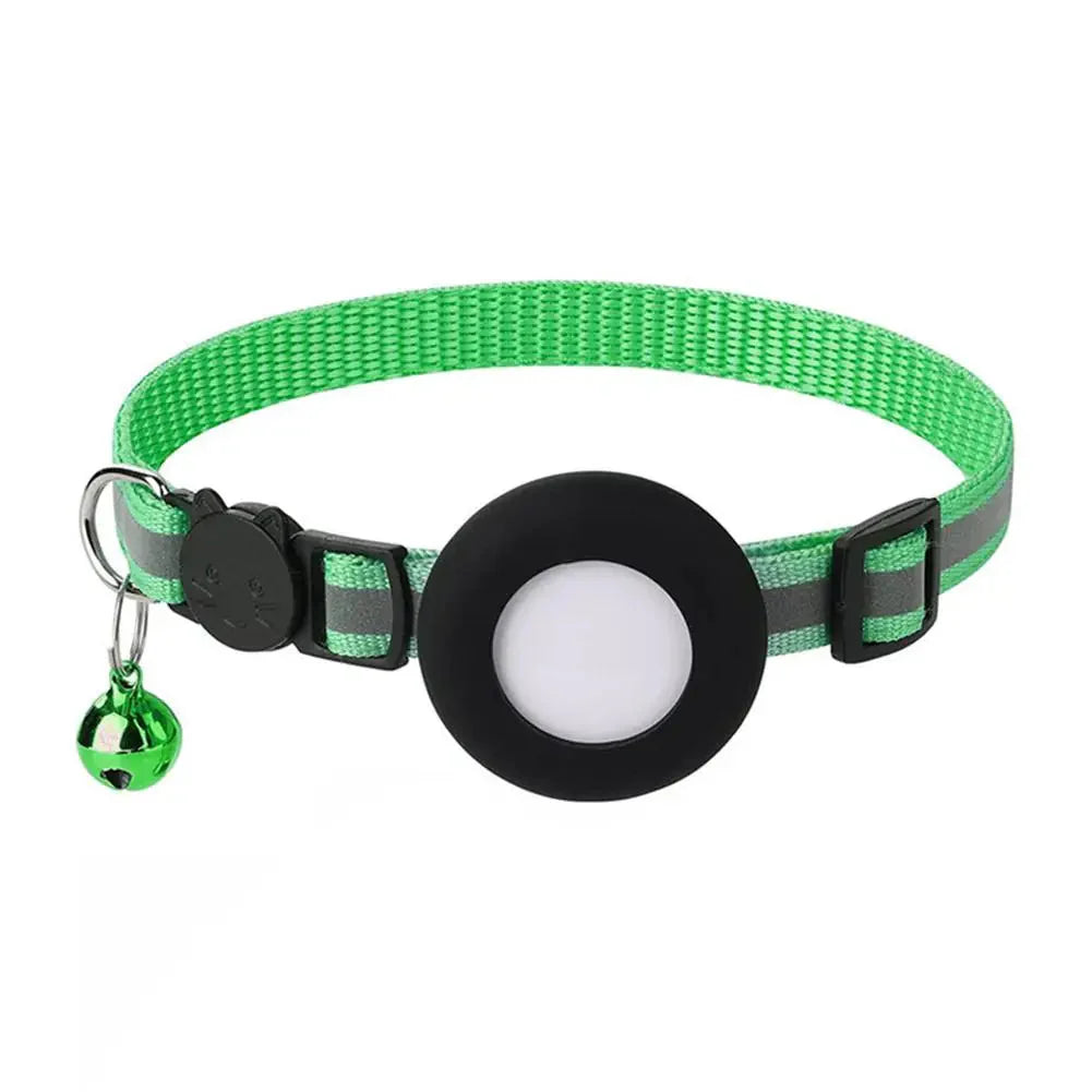 Reflektierendes Katze halsband mit AirTag Halterung und Glocke | VeloxTag