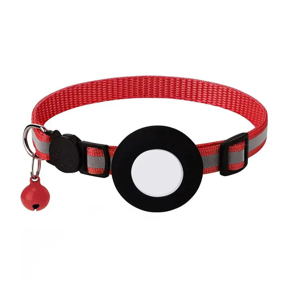 Reflektierendes Katze halsband mit AirTag Halterung und Glocke | VeloxTag