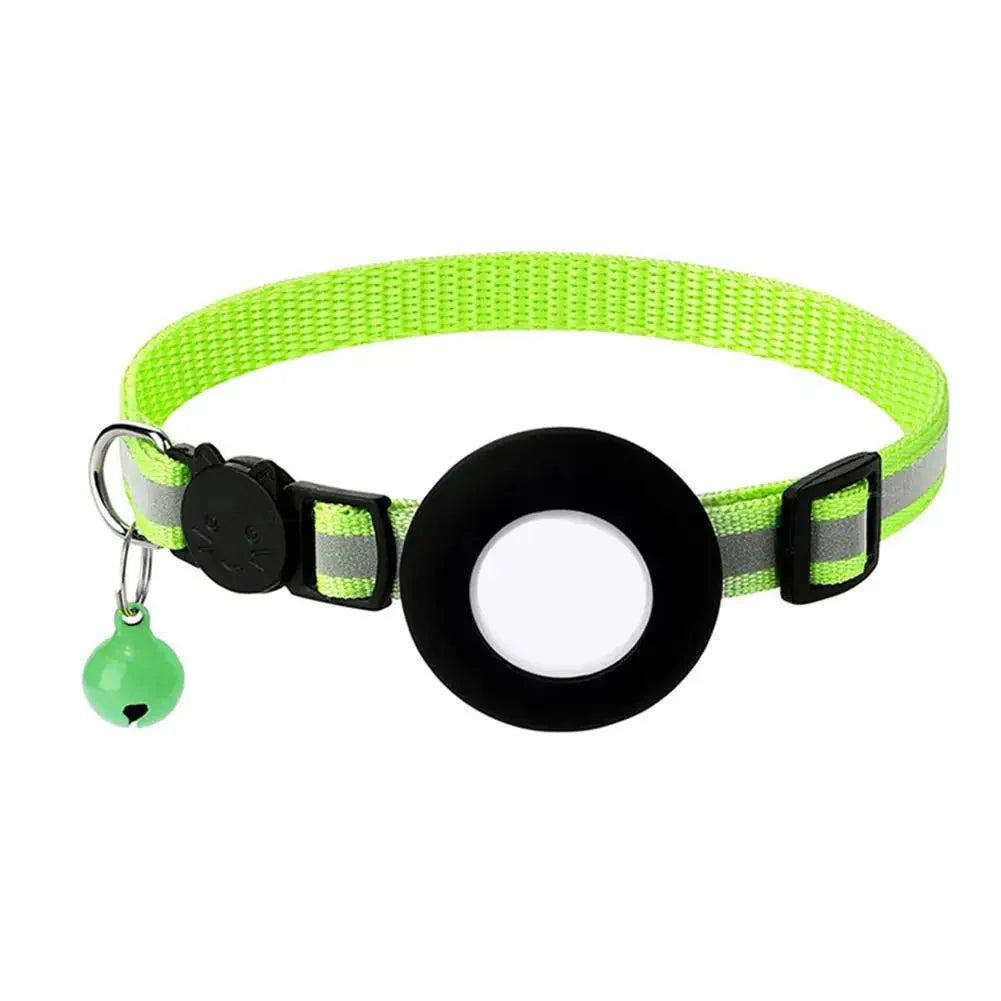 Reflektierendes Katze halsband mit AirTag Halterung und Glocke | VeloxTag