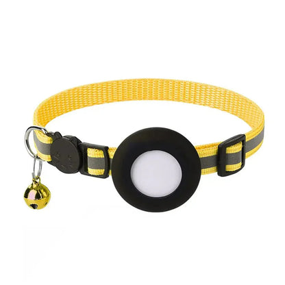 Reflektierendes Katze halsband mit AirTag Halterung und Glocke | VeloxTag
