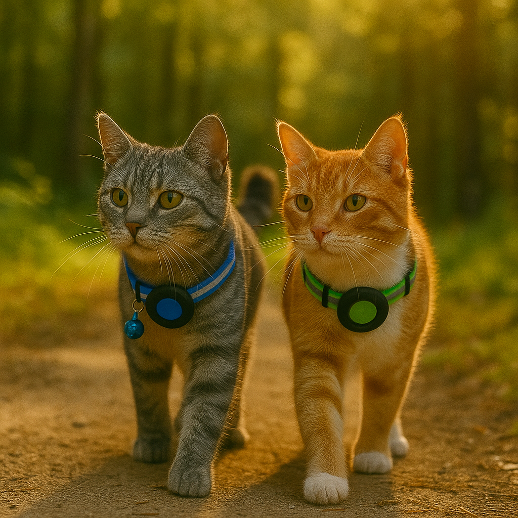 Reflektierendes Katze halsband mit AirTag Halterung und Glocke | VeloxTag