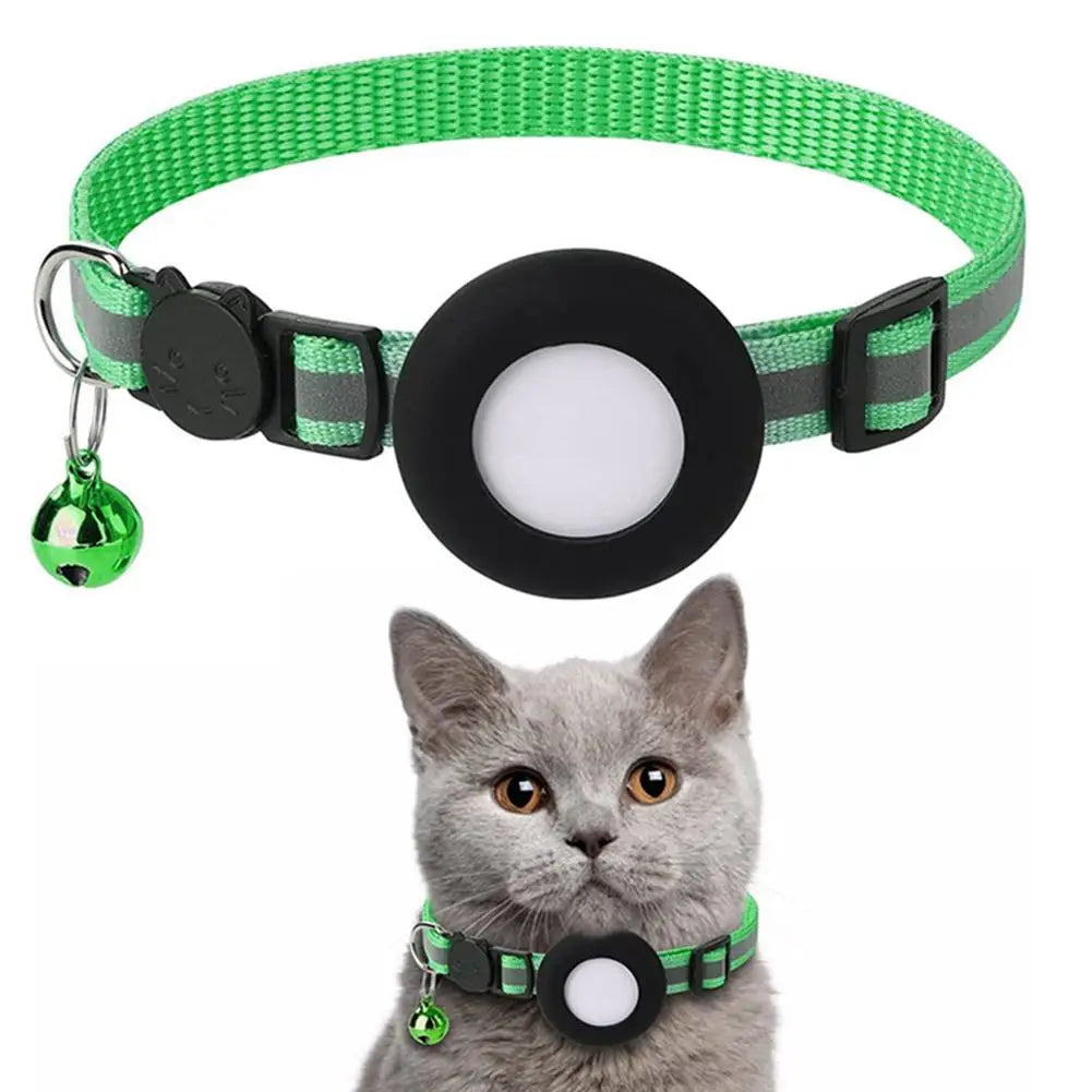 Reflektierendes Katze halsband mit AirTag Halterung und Glocke | VeloxTag