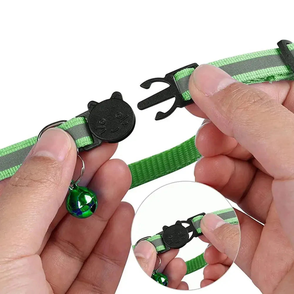 Reflektierendes Katze halsband mit AirTag Halterung und Glocke | VeloxTag