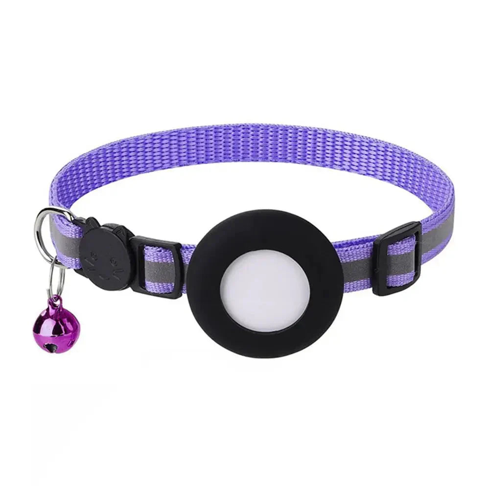 Reflektierendes Katze halsband mit AirTag Halterung und Glocke | VeloxTag