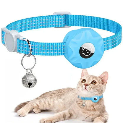 Reflektierendes Katzenhalsband mit AirTag Halterung und Glocke | Navico