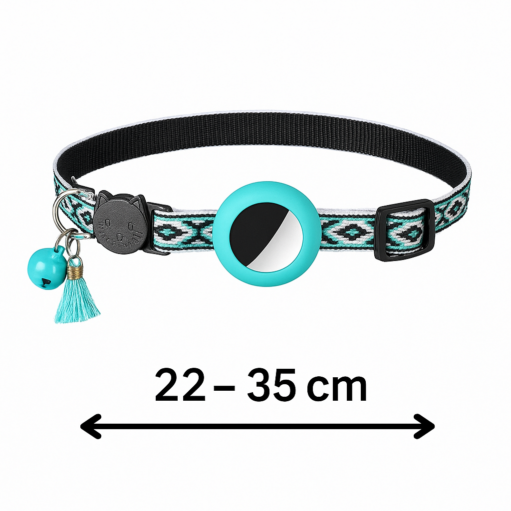 Reflektierendes Katzenhalsband mit integrierter AirTag-Halterung | Traceo