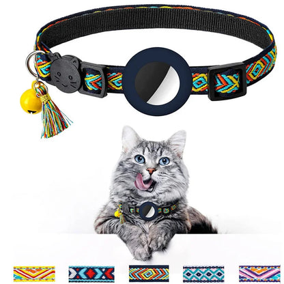 Reflektierendes Katzenhalsband mit integrierter AirTag-Halterung | Traceo