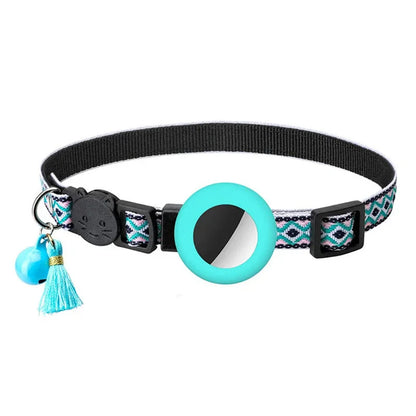 Reflektierendes Katzenhalsband mit integrierter AirTag-Halterung | Traceo