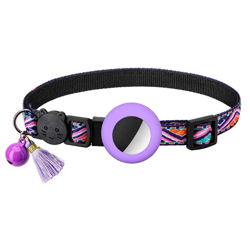 Reflektierendes Katzenhalsband mit integrierter AirTag-Halterung | Traceo