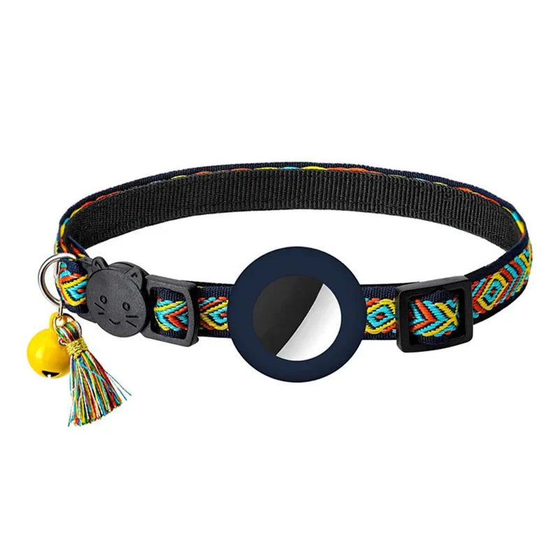 Reflektierendes Katzenhalsband mit integrierter AirTag-Halterung | Traceo