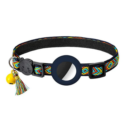 Reflektierendes Katzenhalsband mit integrierter AirTag-Halterung | Traceo