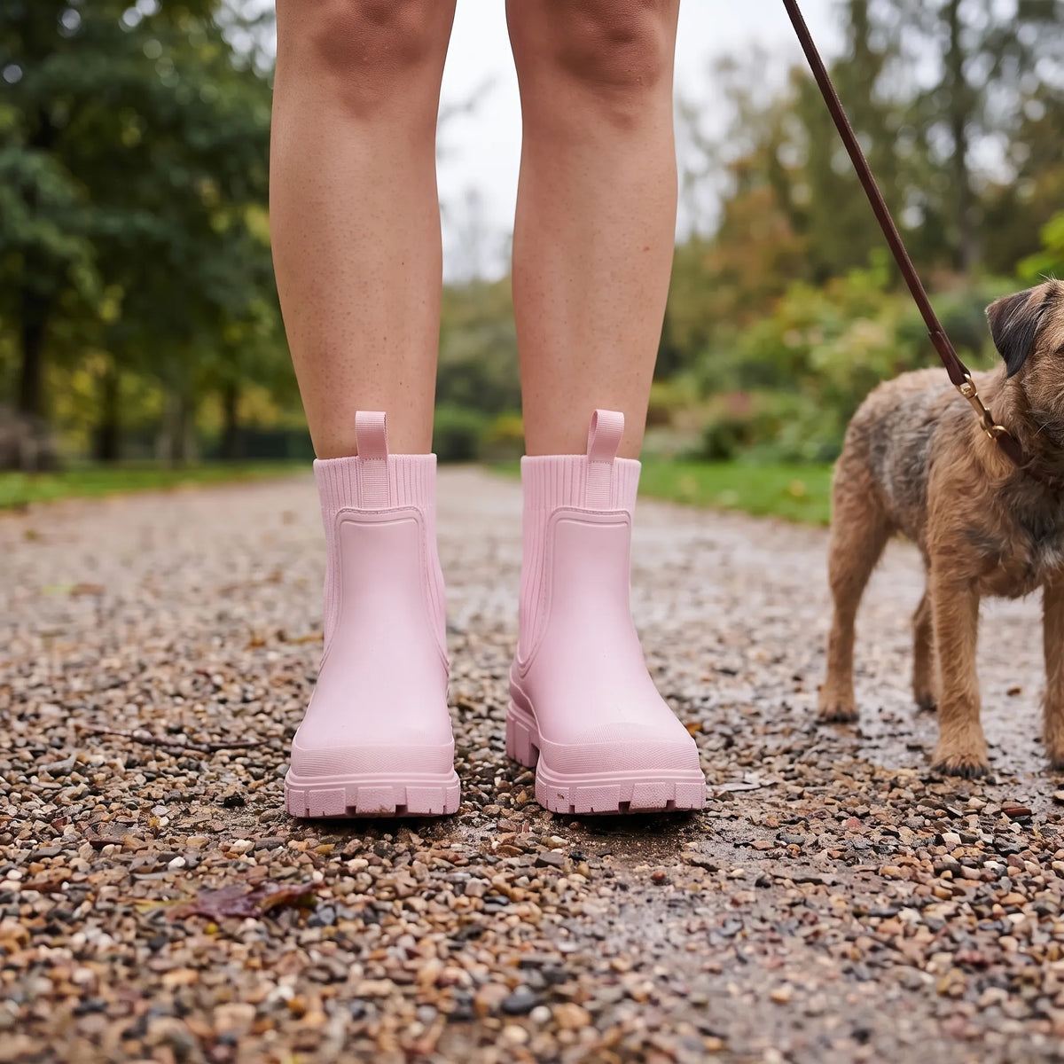 Regenstiefel Mit Dicker Profilsohle
