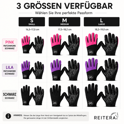 Reithandschuhe Atmungsaktives Mesh Sommer Grip Damen | Reitera