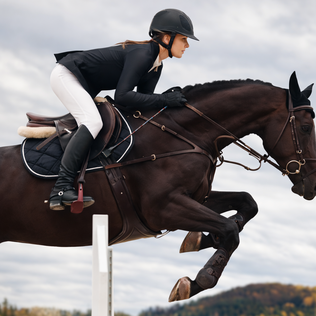 Reithandschuhe PU Grip für Reitsport mit Schnallenverschluss | Revaro