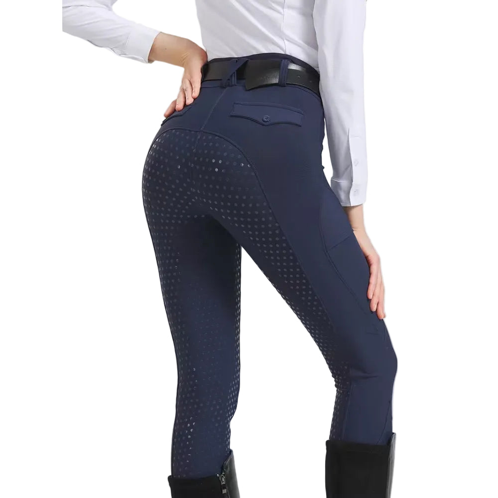 Reithose Silikon Grip High Stretch Reitsport Damen | Velrion