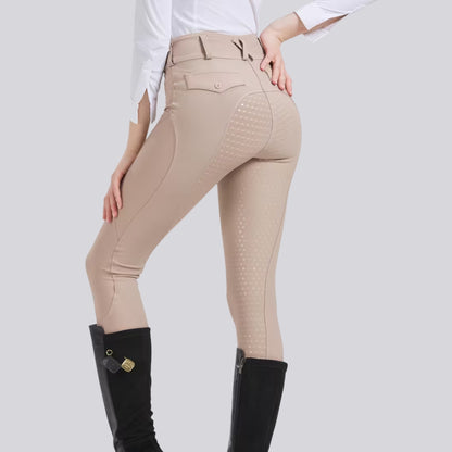 Reithose Silikon Grip High Stretch Reitsport Damen | Velrion