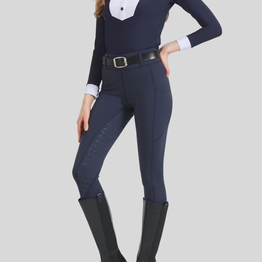 Reithose Vollsilikon Grip High Stretch Reitsport Passform | Velrida