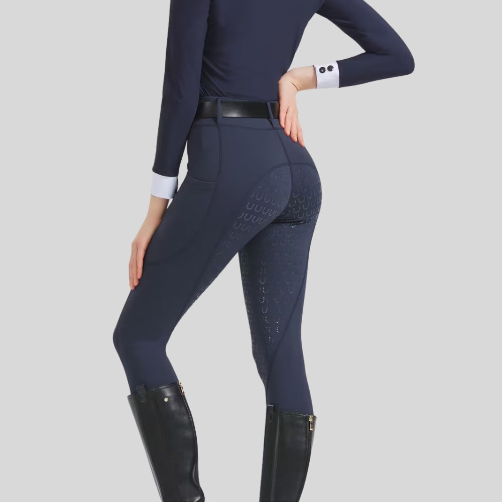 Reithose Vollsilikon Grip High Stretch Reitsport Passform | Velrida