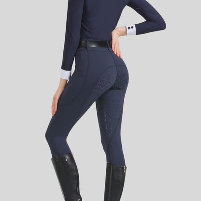 Reithose Vollsilikon Grip High Stretch Reitsport Passform | Velrida