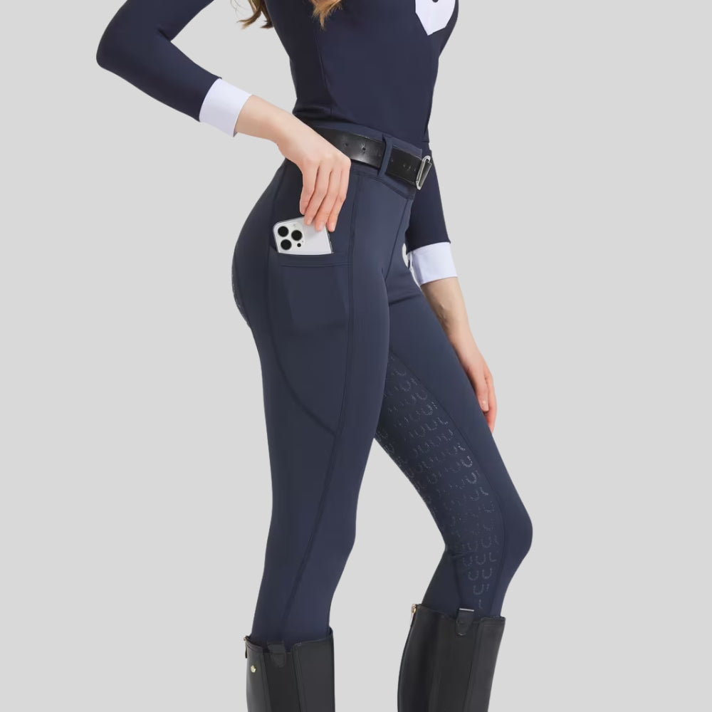 Reithose Vollsilikon Grip High Stretch Reitsport Passform | Velrida