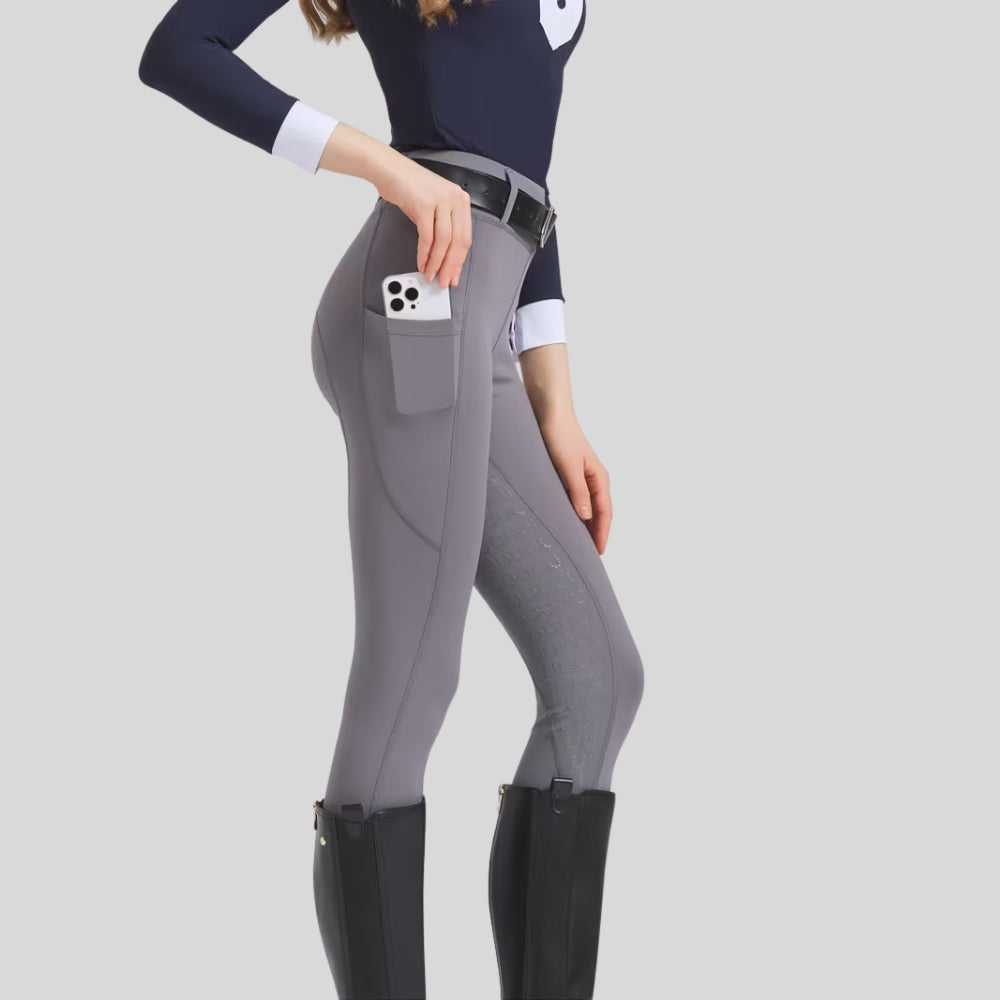 Reithose Vollsilikon Grip High Stretch Reitsport Passform | Velrida