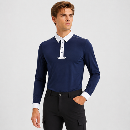Reitshirt Herren Atmungsaktiv Elastisch Figurbetont | Velmoro