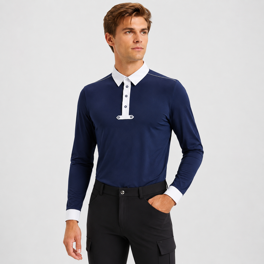 Reitshirt Herren Atmungsaktiv Elastisch Figurbetont | Velmoro