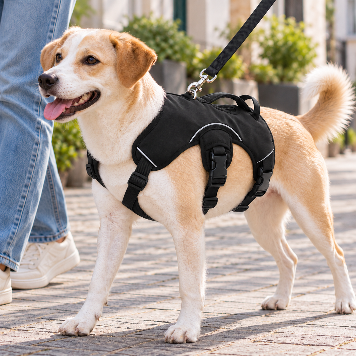 Rocco | Reflektierendes Hundegeschirr gegen Ziehen