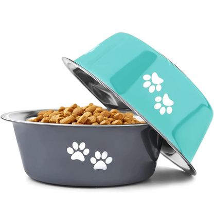 Hundenäpfe aus Edelstahl mit rutschfestem Boden | Dinezzo