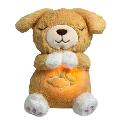 Roman | Beruhigendes Hunde-Kuscheltier mit realistischer Atmung