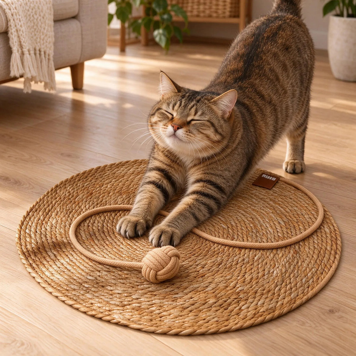 Runde Kratzmatte Für Hauskatzen