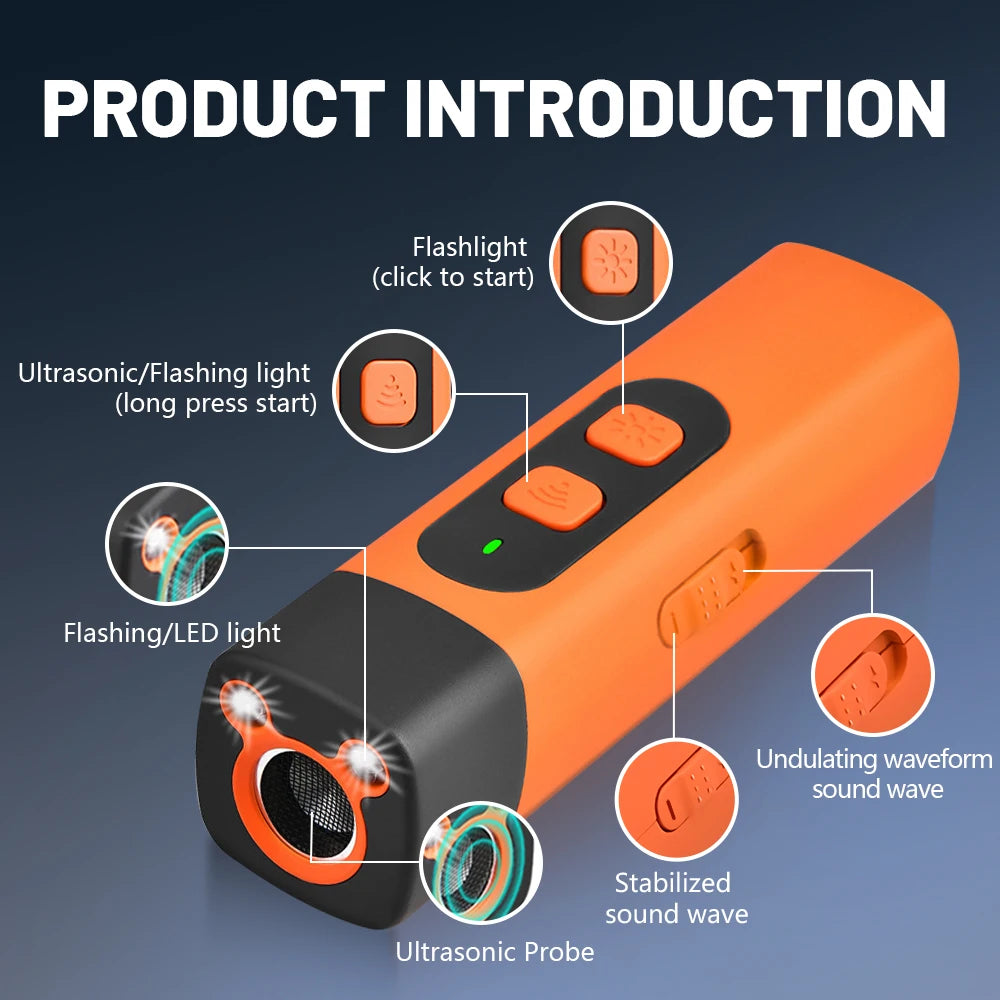 Skye Hochfrequenz Hundeschreck und Trainer mit LED-Licht