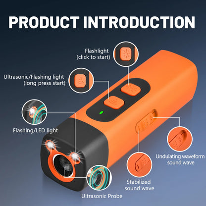 Skye Hochfrequenz Hundeschreck und Trainer mit LED-Licht