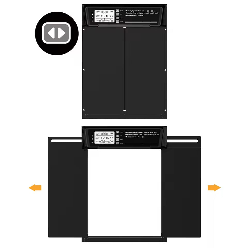 Automatische Hühnerklappe mit Solarpanel und Fernbedienung | HenSlide