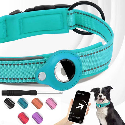 Alfred Reflektierendes Hundehalsband mit AirTag