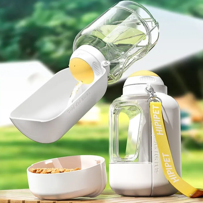 Dax | 2-in-1 Trinkflasche mit Hundefutternapf für unterwegs