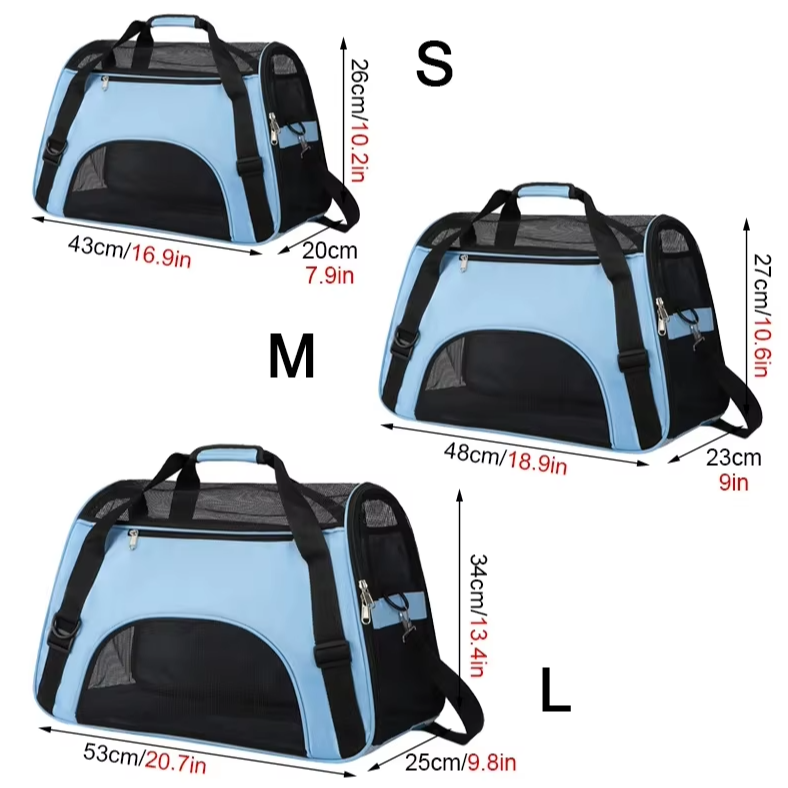 Brock | Faltbare Transporttasche für Haustiere Reise Tasche für Hunde Und Katzen