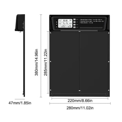 Automatische Hühnerklappe mit Solarpanel und Fernbedienung | HenSlide