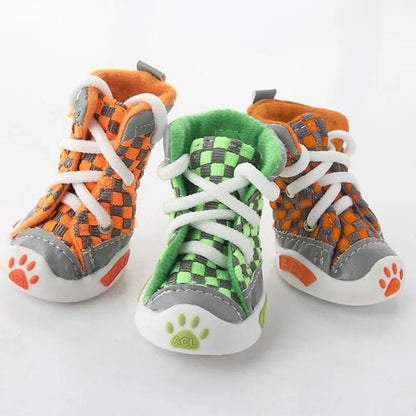 Zevvon | Hundeschuhe für den Sommer mit Grip und luftigem Baumwollgewebe